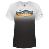 Women's V-Neck Ombre T-Shirt Thumbnail